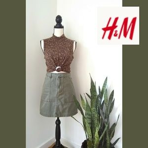 H&M High-waisted Denim Skirt